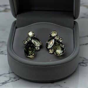 JULIANA DeLizza & Elster (D&E) Verified Vintage Smoky Topaz Clip-On Earrings